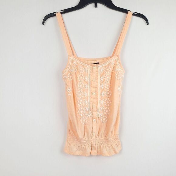 American Eagle Girls XS Peach Tank Top Shirt - Picture 1 of 3